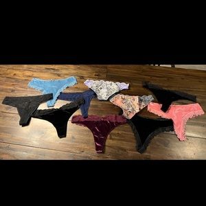 Victoria’s Secret Thong Bundle, Size XL, tags removed but never worn. 10 pairs